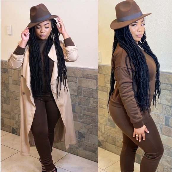 Pants - SOLD NWT THE CHILLED MATCHING SET [BROWN]